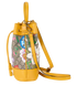 Ophidia Flora Bucket Bag, &pound;550, Handbags, Yellow, Canvas, Bottom view